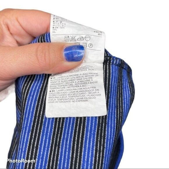 Old Navy Blue & Black Striped Sleeveless Dress Size Large - Picture 5 of 6